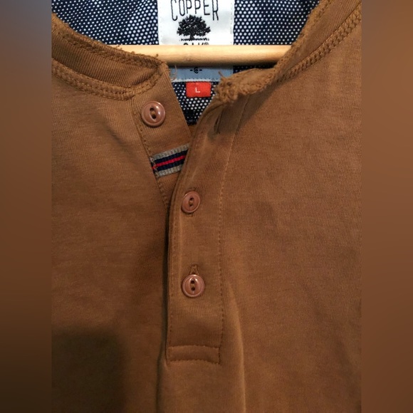 Copper & Oak supply henley mens L - Picture 2 of 6